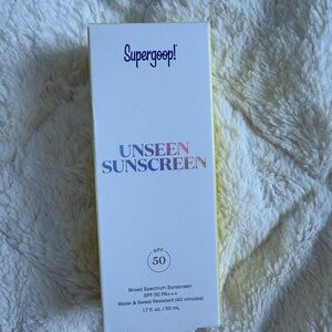 Supergoop! Unseen Sunscreen SPF 50 - White and Yellow brand new
